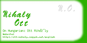 mihaly ott business card